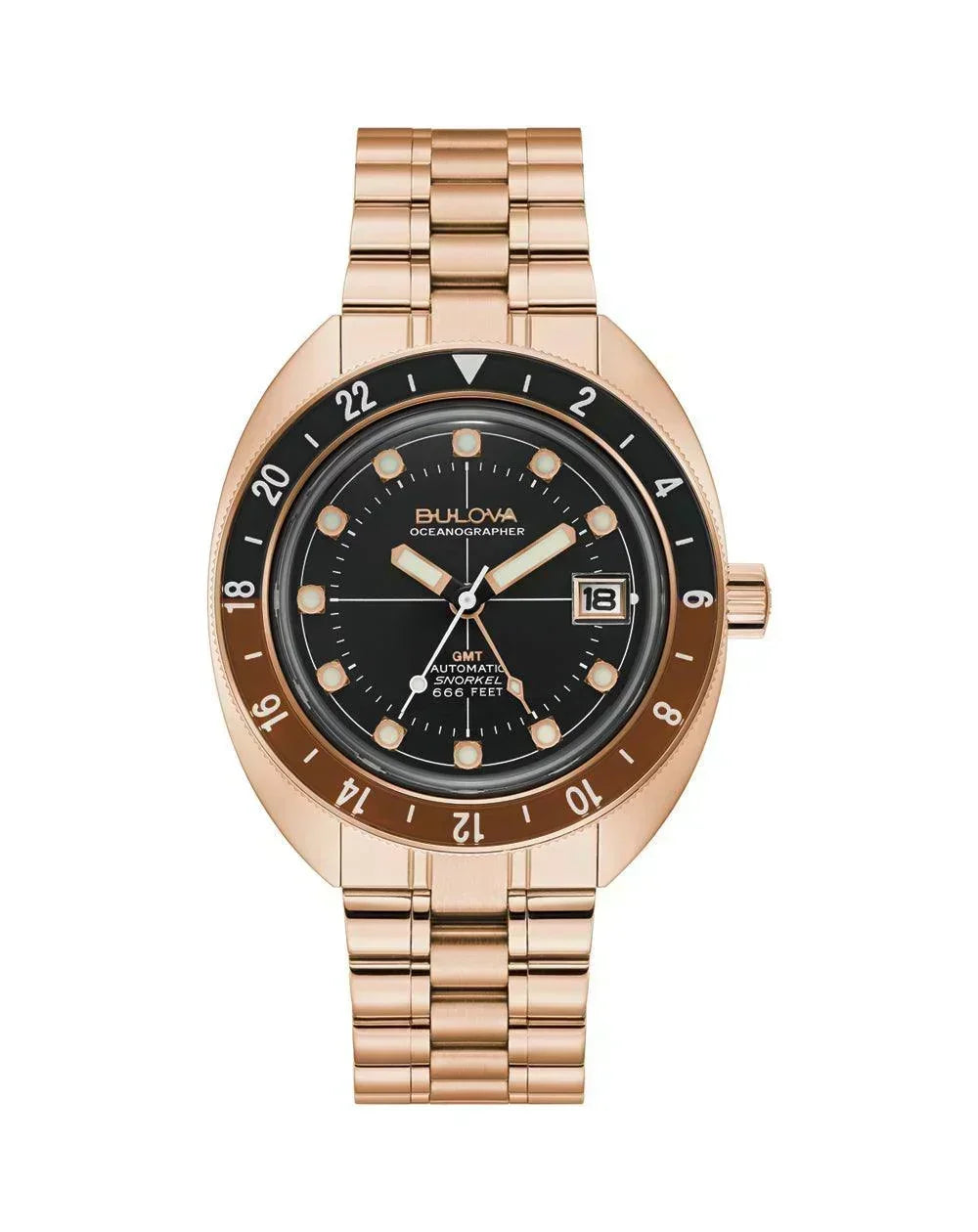 Bulova Oceanographer GMT Automatic Men's Watch 97B215