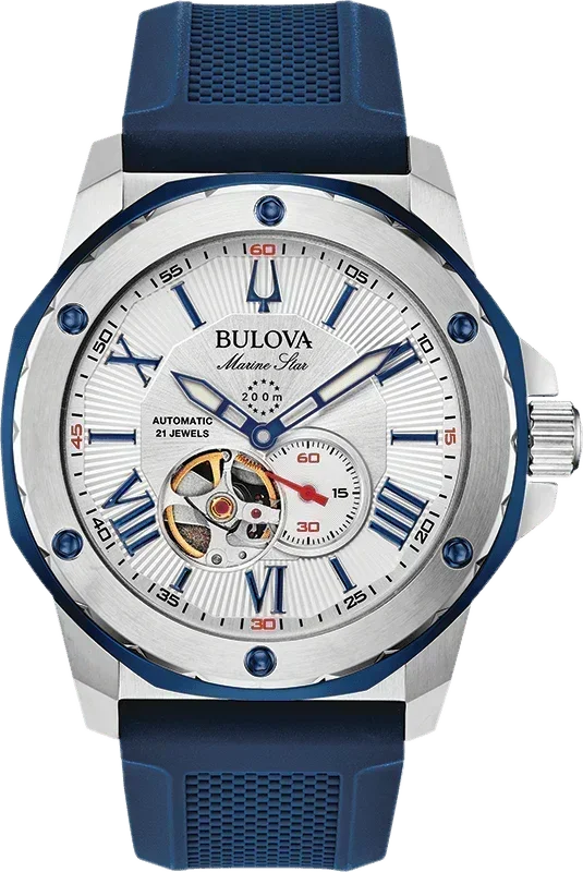 Bulova Marine Star Automatic Mens Watch 98A225