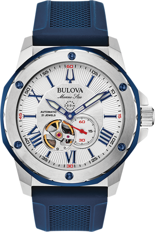 Bulova Marine Star Automatic Mens Watch 98A225