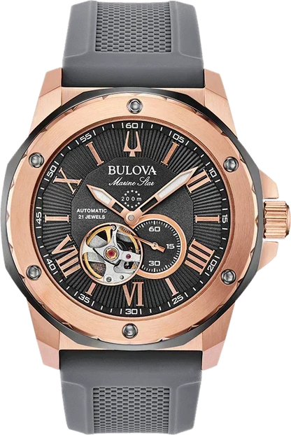 Bulova Marine Star Automatic Mens Watch 98A228