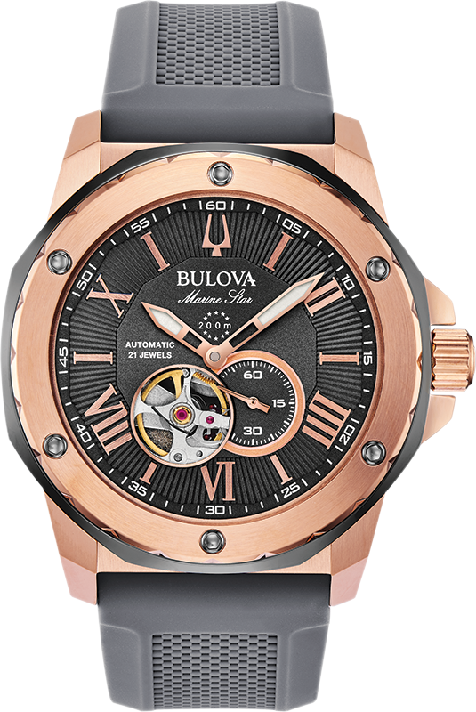 Bulova Marine Star Automatic Mens Watch 98A228