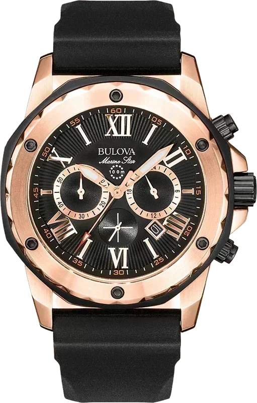 Bulova Marine Star Quartz Mens Watch 98B104