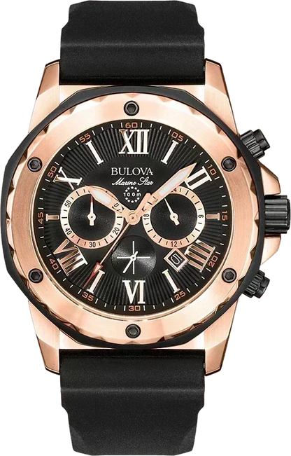 Bulova Marine Star Quartz Mens Watch 98B104