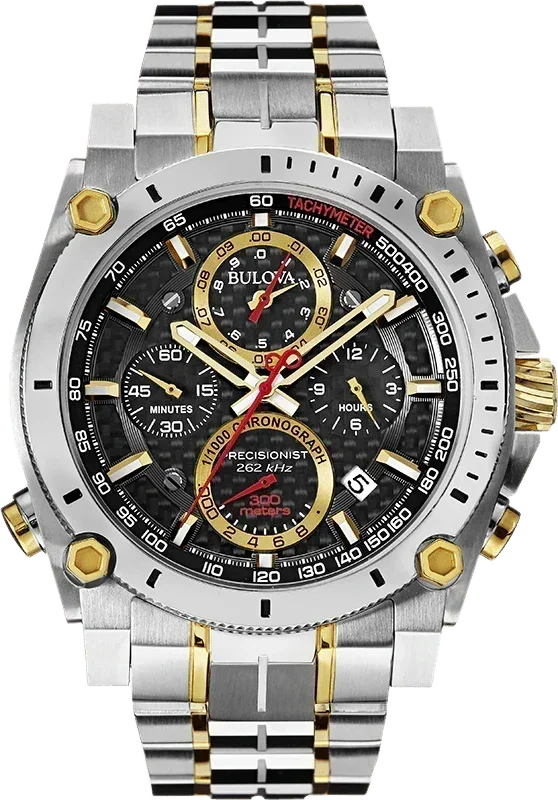 Bulova Precisionist Quartz Mens Watch 98B228