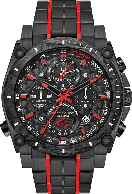Bulova Precisionist Quartz Mens Watch 98B313