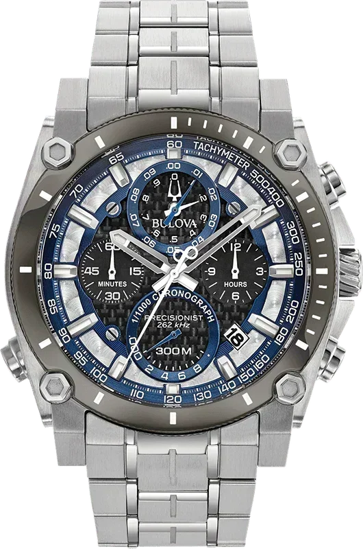 Bulova Precisionist Quartz Mens Watch 98B316