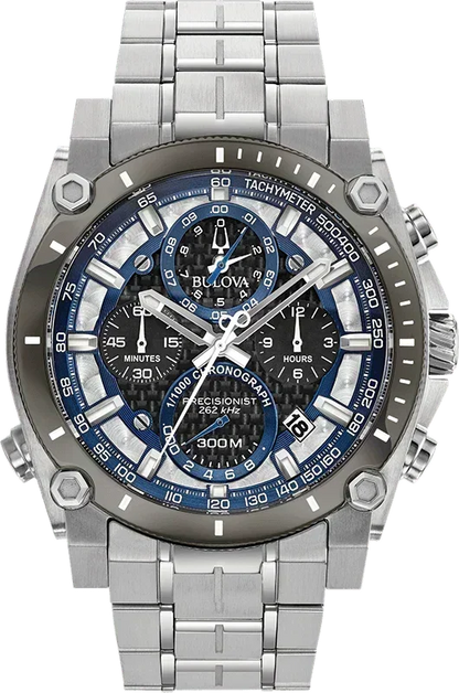 Bulova Precisionist Quartz Mens Watch 98B316