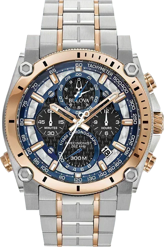 Bulova Precisionist Quartz Mens Watch 98B317