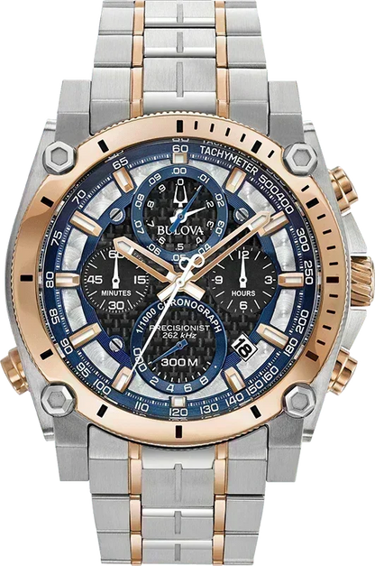 Bulova Precisionist Quartz Mens Watch 98B317