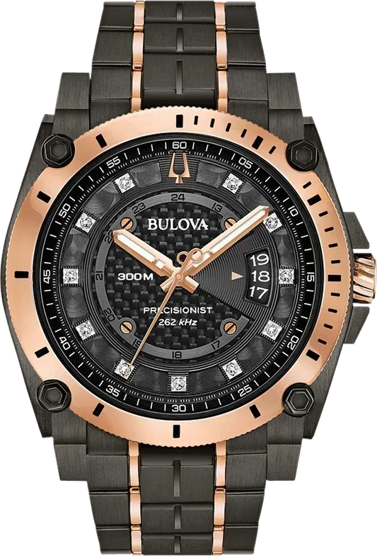 Bulova Precisionist Quartz Mens Watch 98D149