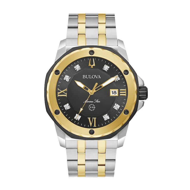 Bulova Marine Star Quartz Men&#39;s Watch 98D175