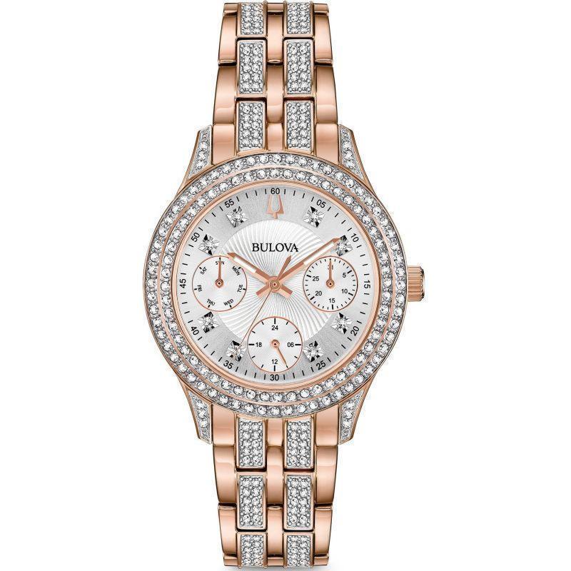 Bulova Crystal Quartz Womens Watch 98N113