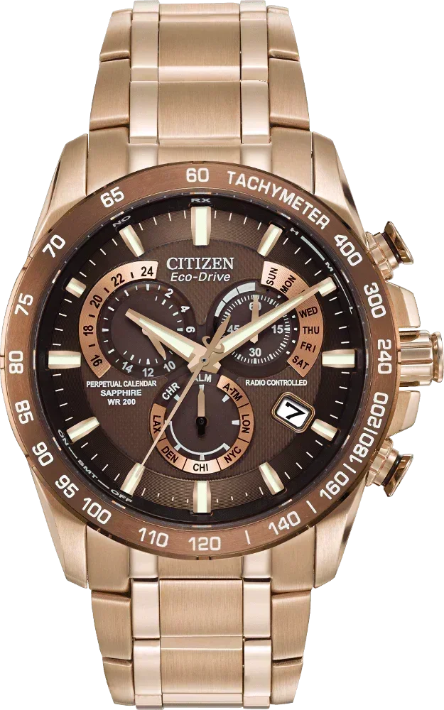 Citizen Perpetual Chrono A-T Eco-Drive Mens Watch AT4106-52X