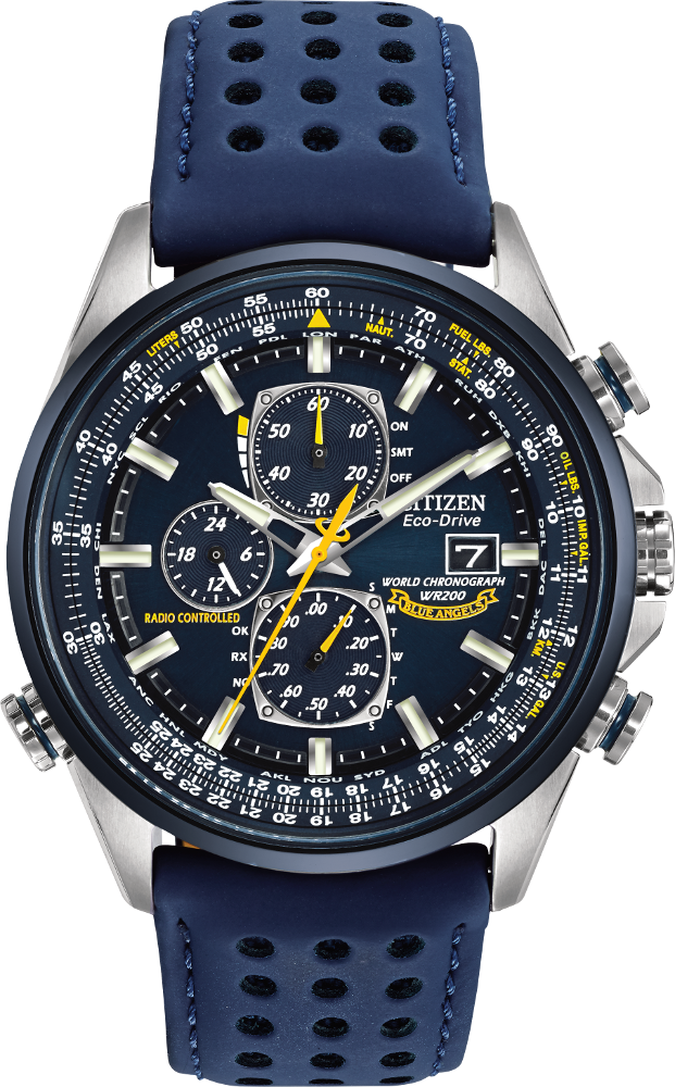 Citizen Atomic Timekeeping Blue Angels Eco-Drive Mens Watch AT8020-03L