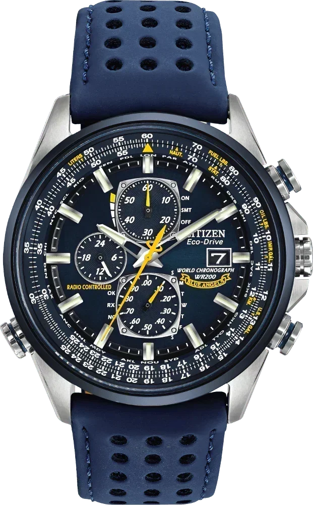 Citizen Atomic Timekeeping Blue Angels Eco-Drive Mens Watch AT8020-03L