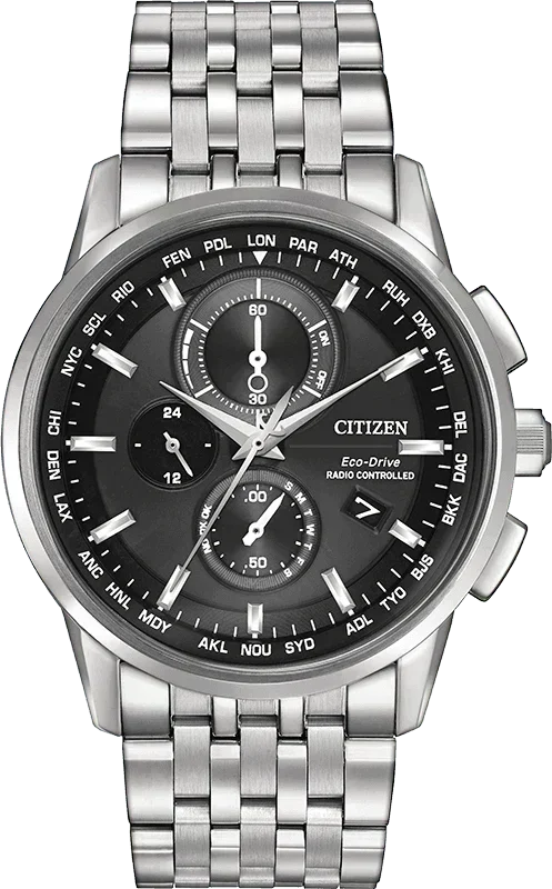 Citizen World Chronograph A-T Eco-Drive Mens Watch AT8110-53E