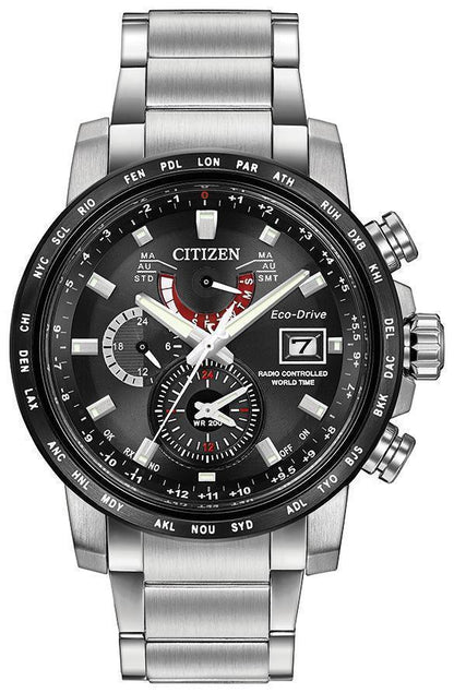 Citizen World Time A-T Eco-Drive Mens Watch AT9071-58E