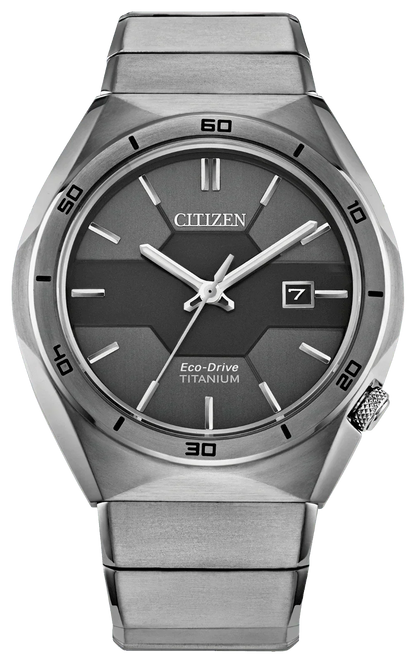 Citizen Super Titanium Armor Eco-Drive Mens Watch AW1660-51H