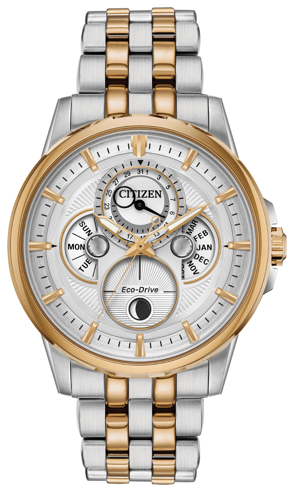 Citizen eco drive on sale perpetual calendar gold