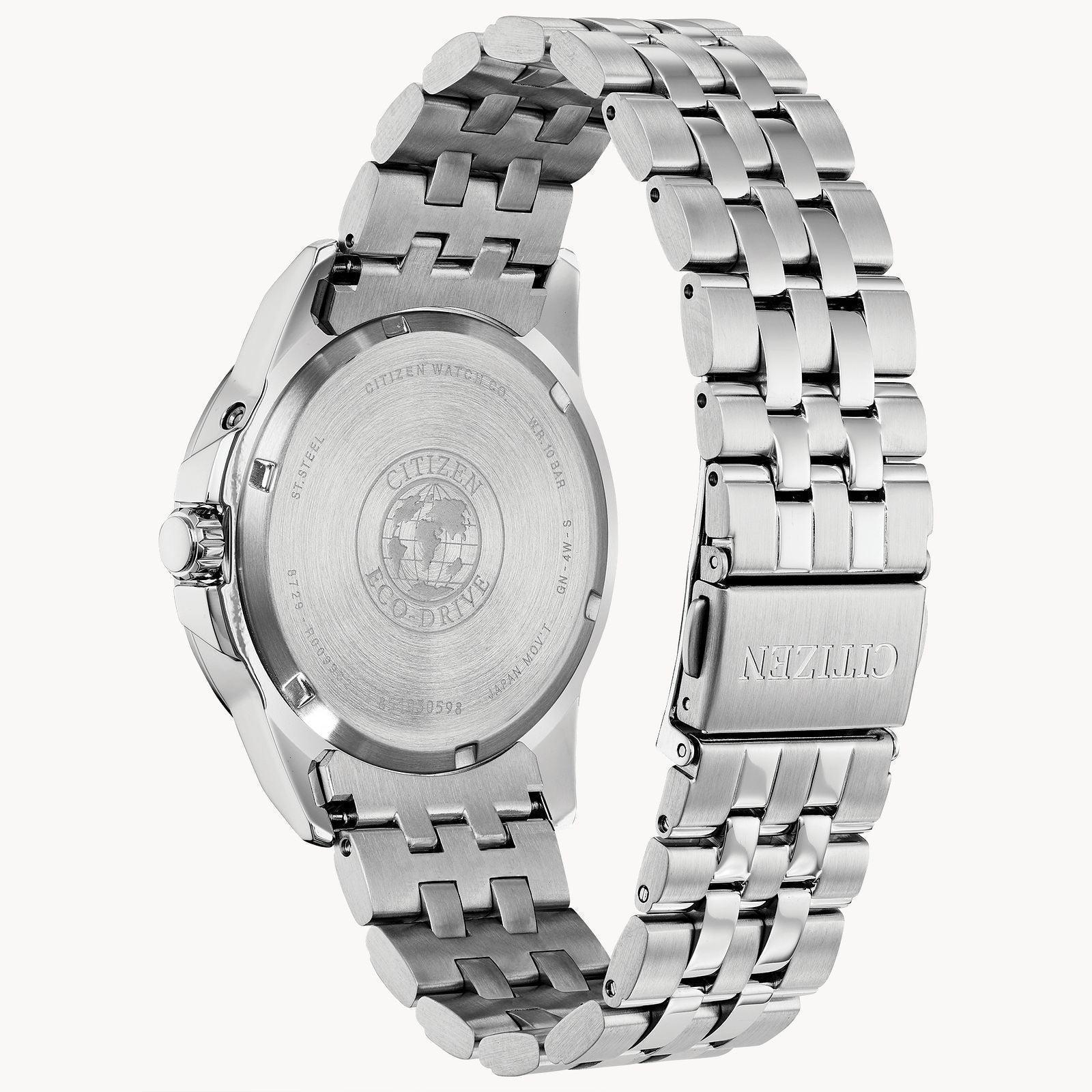 Citizen World Time Perpetual Calendar Eco-Drive Mens Watch BX1000-57E