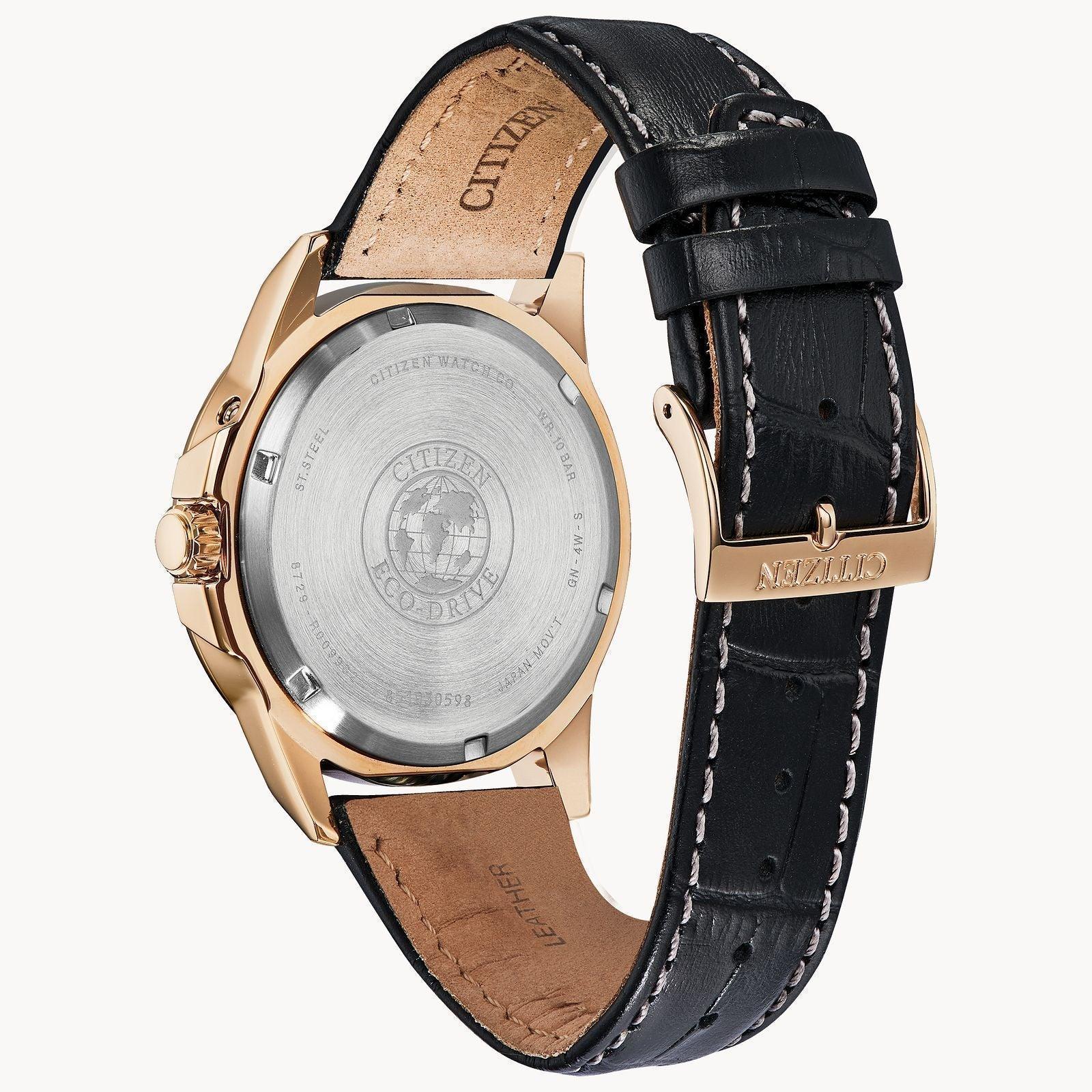 Citizen World Time Perpetual Calendar Eco-Drive Mens Watch BX1003-08E