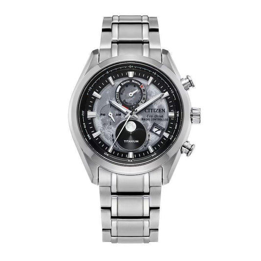 Citizen Tsuki Yomi A-T Moonphase Gray Eco-Drive Men's Watch BY1010-57H