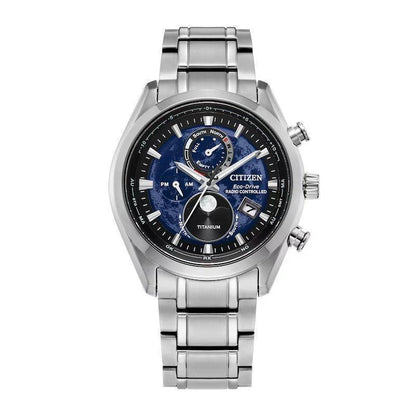 Citizen Tsuki Yomi A-T Moonphase Blue Eco-Drive Men's Watch BY1010-57L