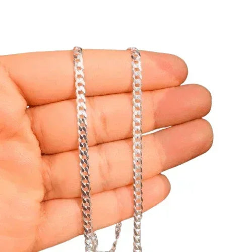 Sterling Silver 20" 3.8mm Curb Link Chain
