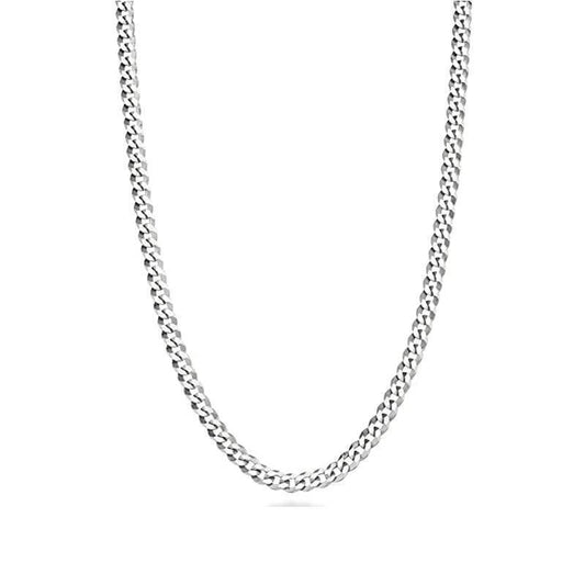 Sterling Silver 22" 3.8mm Curb Link Chain