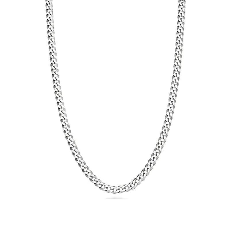 Sterling Silver 18" 3.8mm Curb Link Chain