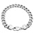 Sterling Silver 9.3mm Men's Curb Link Italian Bracelet