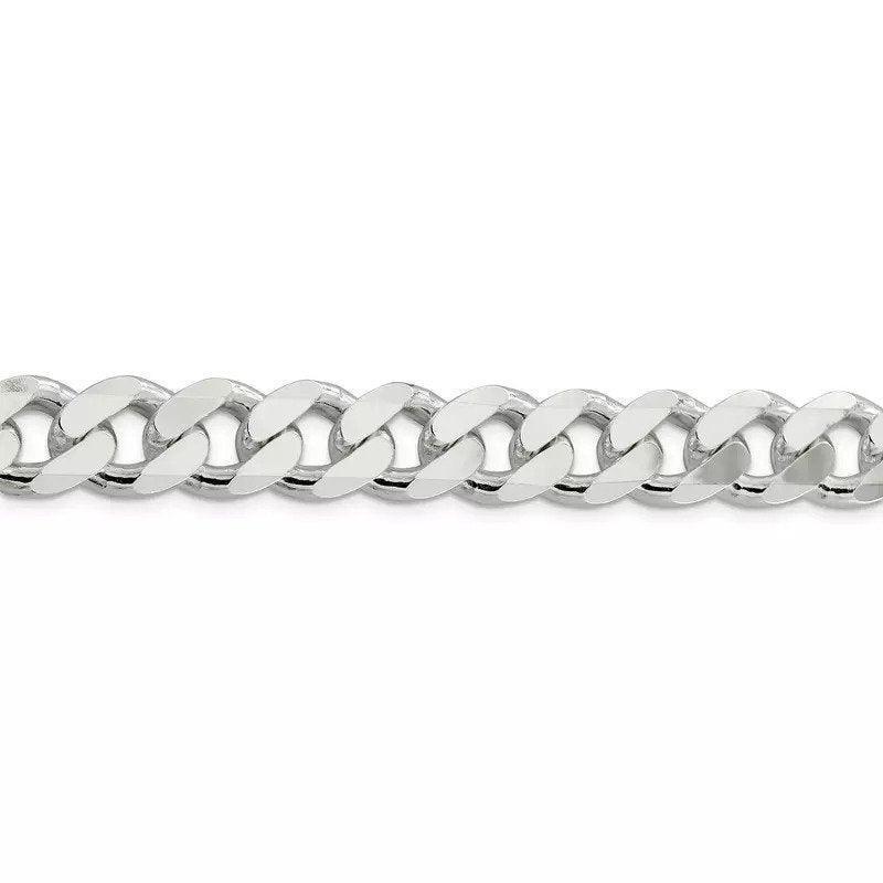 Sterling Silver Italian 22" 12.9mm Men's Curb Link Chain