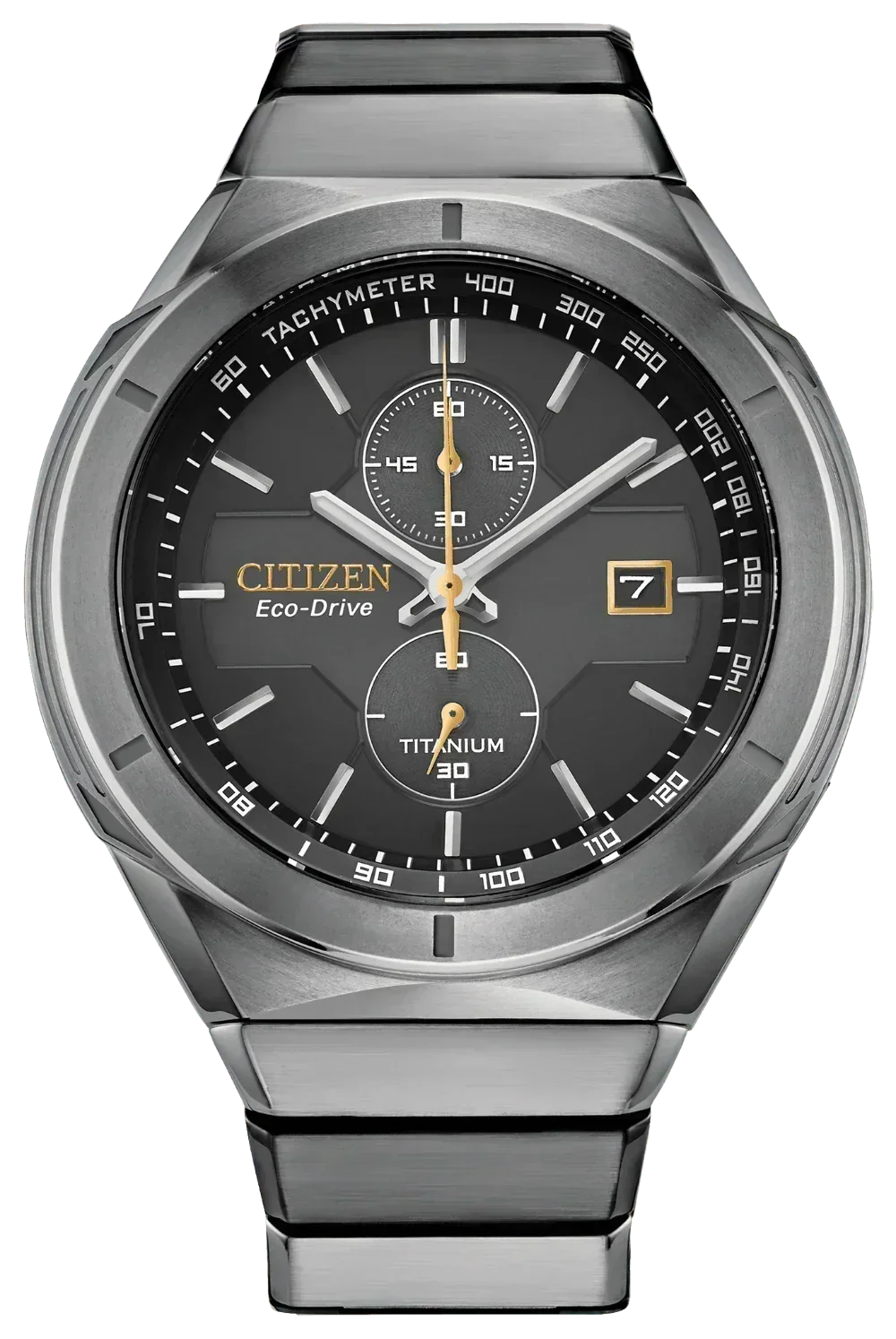 Citizen Super Titanium Armor Eco-Drive Mens Watch CA7058-55E