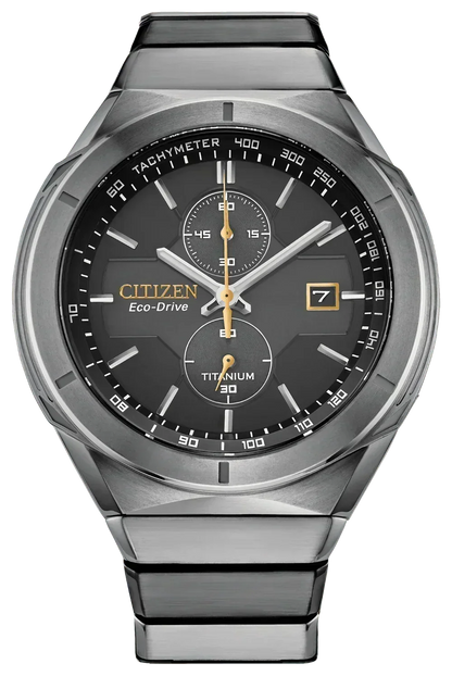 Citizen Super Titanium Armor Eco-Drive Mens Watch CA7058-55E