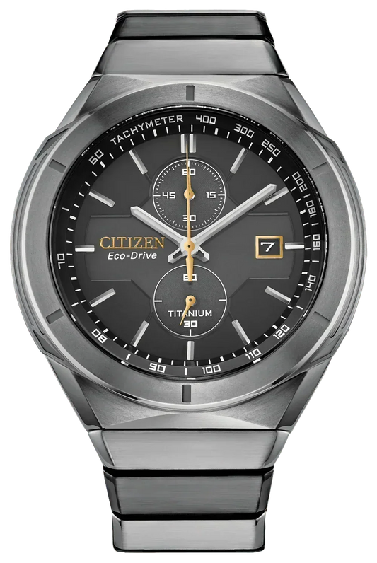 Citizen Super Titanium Armor Eco-Drive Mens Watch CA7058-55E