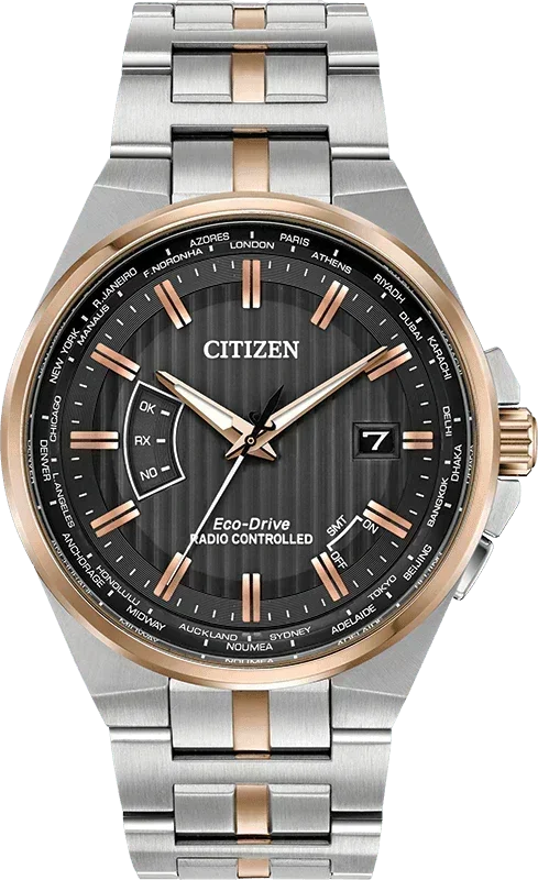 Citizen World Perpetual A-T Eco-Drive Mens Watch CB0166-54H