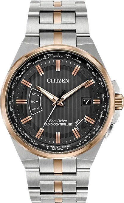 Citizen World Perpetual A-T Eco-Drive Mens Watch CB0166-54H