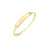 0.10TDW & 10K Yellow Gold Diamond Ring with Two Stone Accents