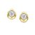 0.20TDW Sparkling Canadian Diamond Earrings in 10K Yellow Gold