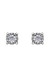 10K White Gold 0.25TDW Diamond Illusion Set Stud Earrings