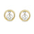 5mm FW Pearl Earrings in 10K Yellow Gold