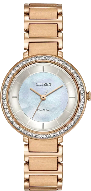 Citizen Silhouette Eco-Drive Crystal Womens Watch EM0483-54D