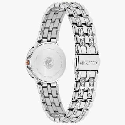 Citizen Silhouette Eco-Drive Crystal Womens Watch EW2340-58A