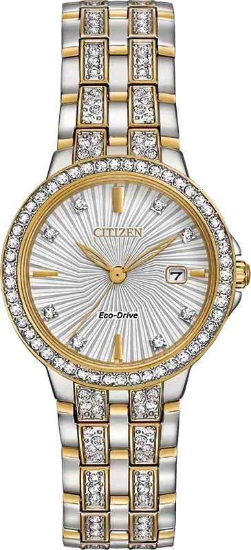 Citizen Silhouette Eco-Drive Crystal Womens Watch EW2344-57A