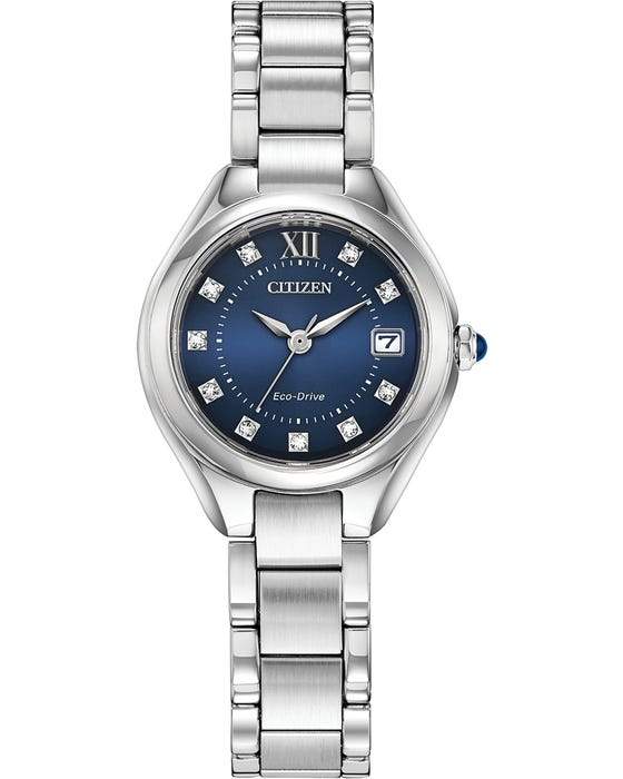 Citizen Silhouette Eco-Drive Crystal Womens Watch EW2540-83L