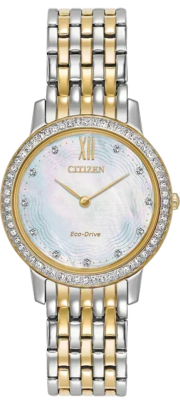 Citizen Silhouette Eco-Drive Crystal Womens Watch EX1484-57D