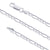 Sterling Silver 20" 2.9mm Italian Figaro Link Chain