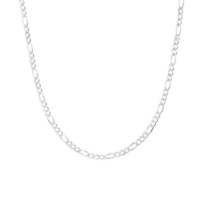 Sterling Silver 22" 3.8mm Italian Figaro Link Chain