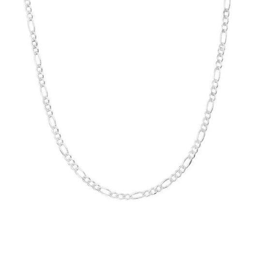 Sterling Silver 22" 3.8mm Italian Figaro Link Chain