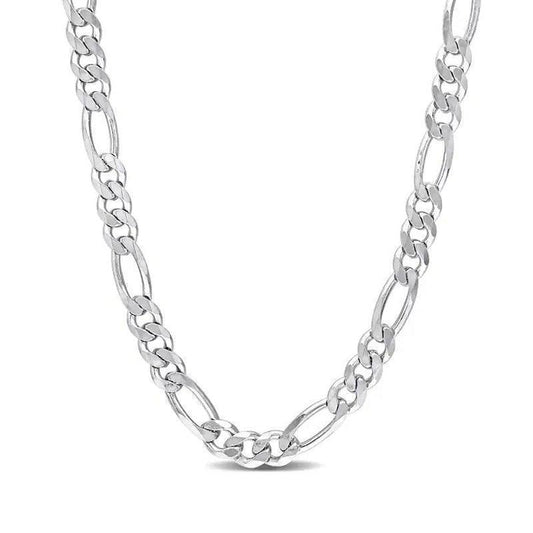 Sterling Silver 24" 5.6mm Italian Men's Figaro Link Chain